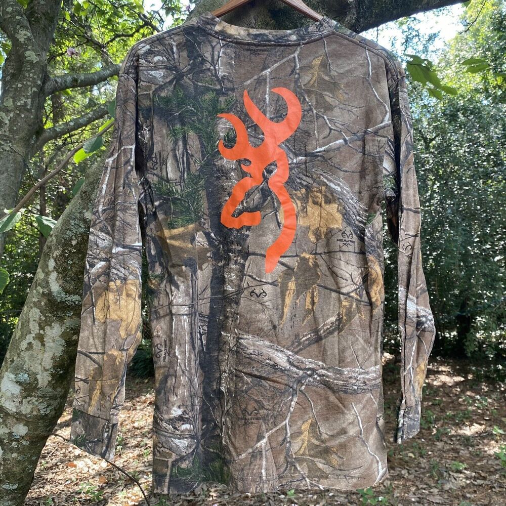 Browning Realtree Camo Shirt Mens Size Medium Hunting